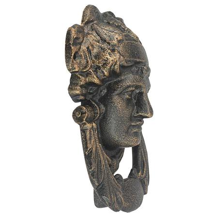Design Toscano Athena, Goddess of Arts and Literature Foundry Iron Door Knocker SP25007